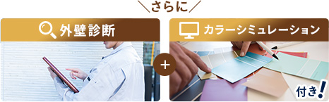 外壁診断＋カラーシミュレーション